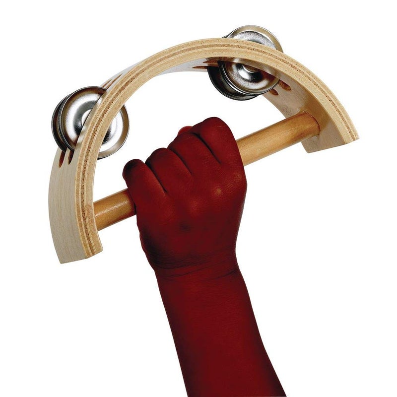 Excellerations Toddler Easy-Hold Wooden Tambourine - Image 3